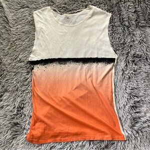 Supremebeing - Small- White and Orange Gradient Dress